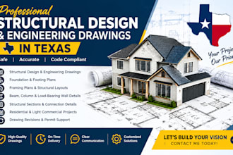 do structural design, structural engineering drawing in texas