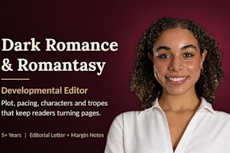developmental edit your dark romance or romantasy manuscript
