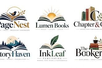 design a professional, bookstore, publishing, literature, education book logo