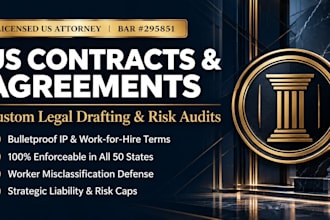 draft an ironclad freelancer agreement or client contract as a US lawyer