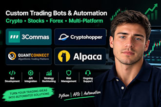 develop crypto trading bots and stock trading automation with python apis