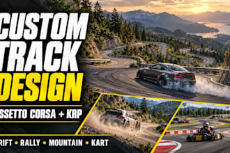 create assetto corsa drift, rally and mountain tracks and krp circuits