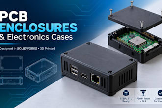design custom pcb enclosures, electronic cases for 3d printing