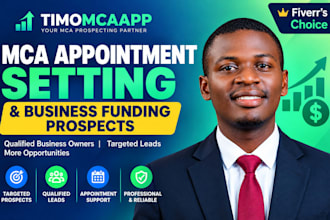 provide exclusive mca appointment setting leads