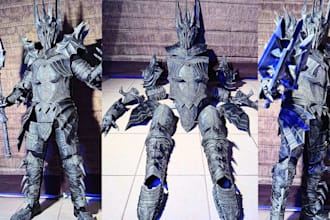 design 3d cosplay armor wearable helmet anime prop 3d cosplay creation 3d print