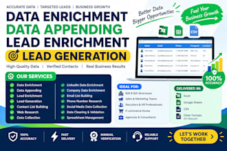 do data enrichment, data appending, lead enrichment, lead generation