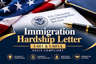 write a compelling immigration hardship letter for i601 and i601a waiver