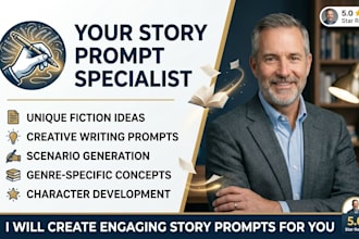 write creative story prompts, fiction ideas, and plot outlines
