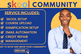 skool community setup skool community membership skool community manager skool
