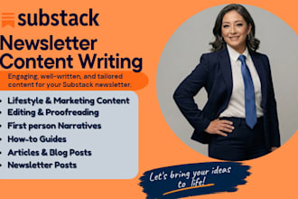 write engaging substack newsletter posts and articles
