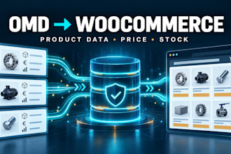 verbinde omd lieferantendaten mit woocommerce