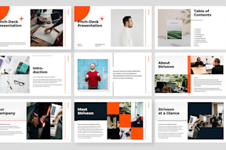 design powerpoint presentation, redesign tech and saas ai investor pitch deck
