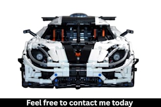 create custom lego car, bike, ship or vehicle moc with partlist and instructions