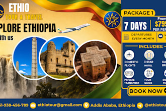 a travel agency banner or tour promotion poster