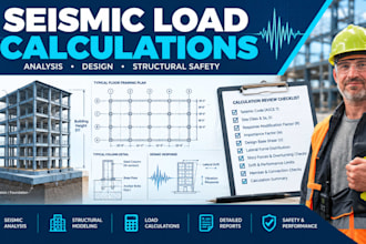 seismic load calculations and lateral force analysis for building structures