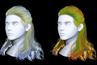 create custom metahuman hair groom for ue5 games, film and virtual influencers