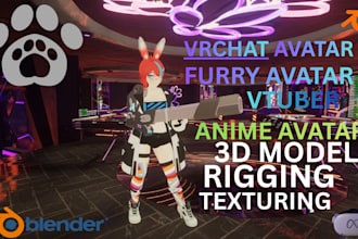 create a custom 3d vrchat avatar for you