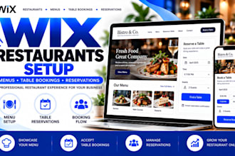 set up wix restaurants and table reservations