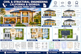 be your civil and structural engineer for california, georgia permit approval