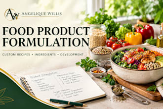 develop custom food recipes and product formulations