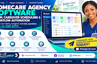 configure homecare agency software, caregiver scheduling and workflow automation