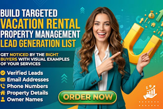 build targeted vacation rental property management lead generation list