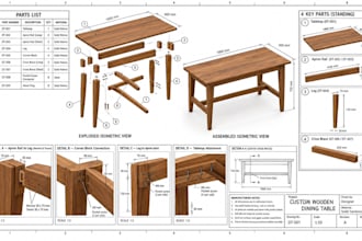 do furniture cad drawings, 3d modeling, millwork and cnc design