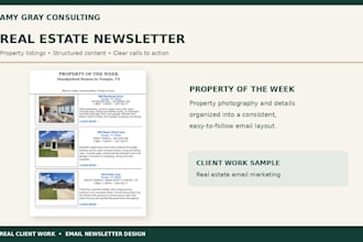 design a professional email newsletter