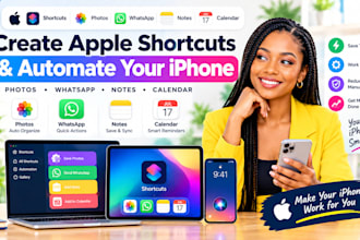 create apple shortcuts to automate iphone photos whatsapp notes and calender