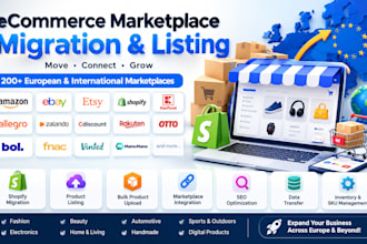 list products ebay allegro kaufland cdiscount bol otto fruugo emag onbuy depop