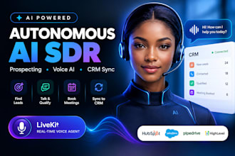 build 11x alice ai sdr and livekit voice agents for b2b prospecting, CRM syncing