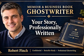 ghostwrite your memoir, business book, or captivating ebook