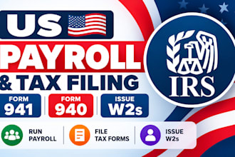run US payroll, file form 941, form 940 and issue w2s to avoid irs penalties