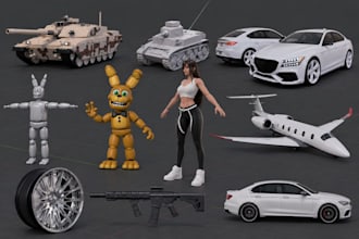 do 3d car modeling 3d game character modeling and rigging 3d creature model
