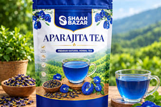 design tea packaging, herbal tea pouch and product packaging