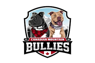 design unique bullies stand out kennel dog logo