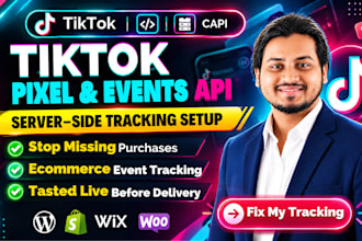 fix and setup tiktok pixel, tiktok conversion events API for tiktok ads