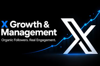 manage your twitter x account with organic strategy