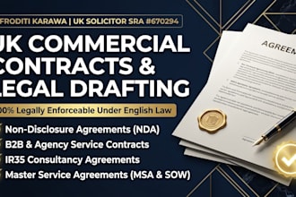 draft a professional UK service agreement for your business or agency