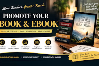 do book promotion and ebook marketing campaigns for authors worldwide