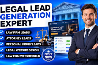 law firm leads attorney leads, personal injury lawyer leads, legal build website