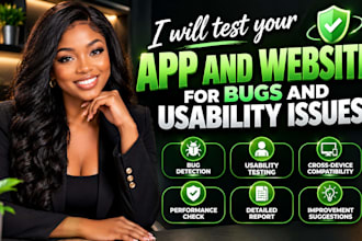 app testing, website bugs, usability issues