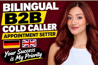 do bilingual cold calling b2b cold caller appointment setter kaltakquise caller