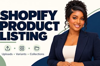 upload shopify products and organize your product listings