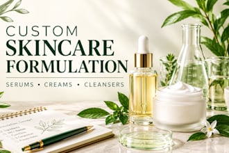 formulate custom skincare and cosmetic products