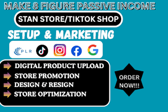 setup stan store, beacon ai, gumroad, payhip, esty, stan store marketing