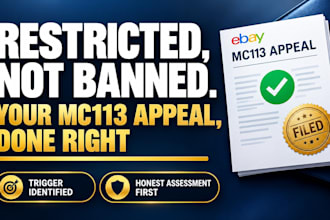 lift your ebay selling restriction with a professional mc113 appeal