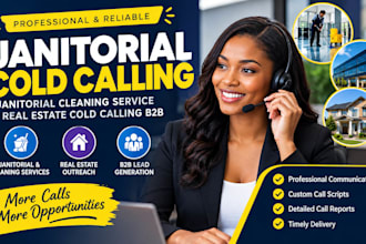 b2b cold calling for janitorial and commercial cleaning businesses lead generate