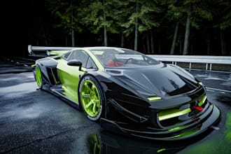 3d car models in blender and create 3d vehicle models for games rendering