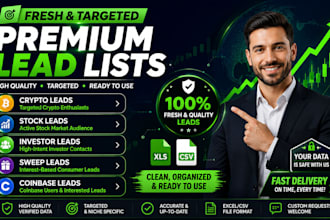 fresh crypto forex leads, investor leads, depositor leads, forex stock leads